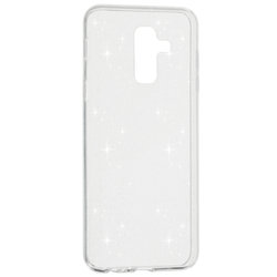 Husa Samsung Galaxy A6 Plus 2018 Silicon Crystal Glitter Case - Transparent