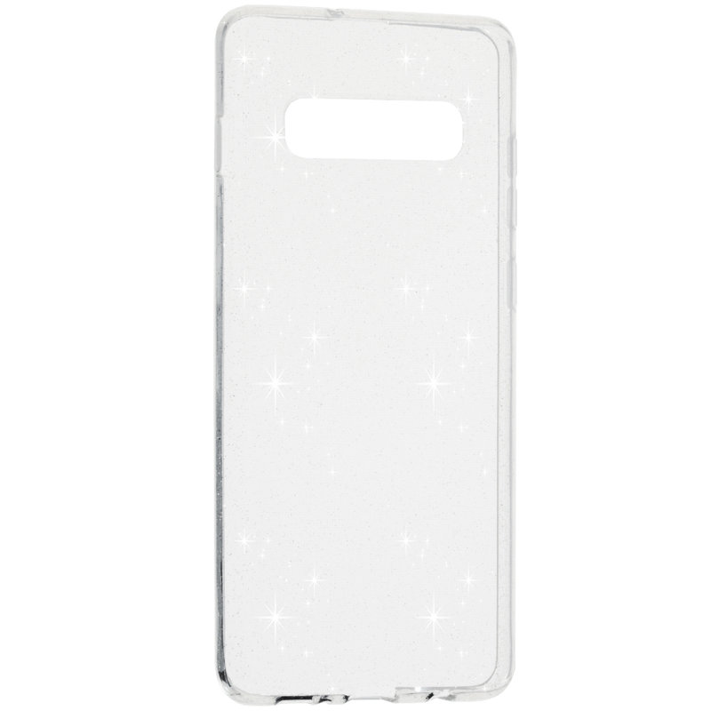 Husa Samsung Galaxy S10 Plus Silicon Crystal Glitter Case - Transparent
