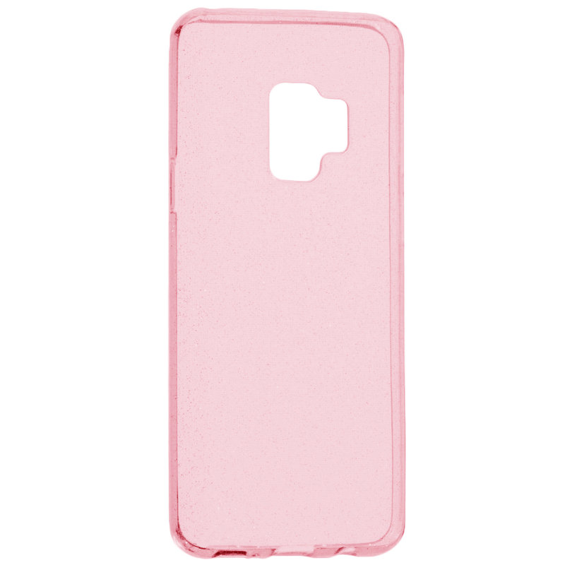 Husa Samsung Galaxy S9 Silicon Crystal Glitter Case - Roz