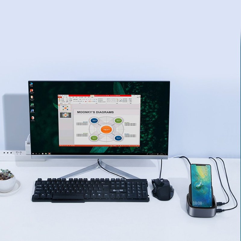 Docking Station Baseus Intelligent HUB Expand Socket CAHUB-S0G - Gri