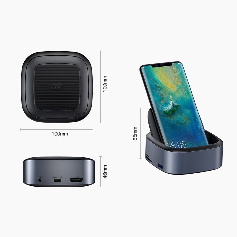 Docking Station Baseus Intelligent HUB Expand Socket CAHUB-S0G - Gri