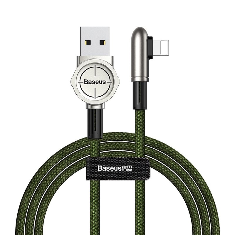 Cablu de date Baseus USB for Lightning Exciting Mobile Game 1.5 A - Green