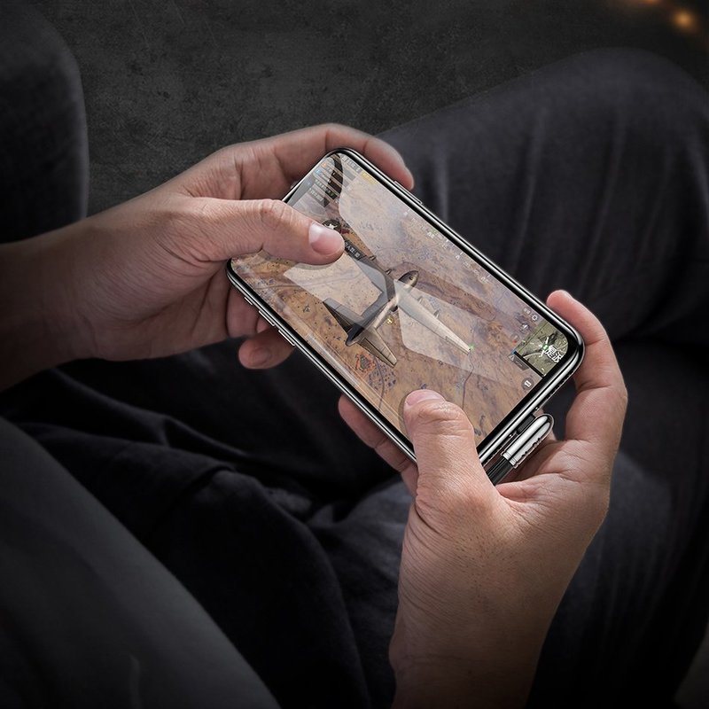 Cablu de date Baseus USB for Lightning Exciting Mobile Game 1.5 A - Green