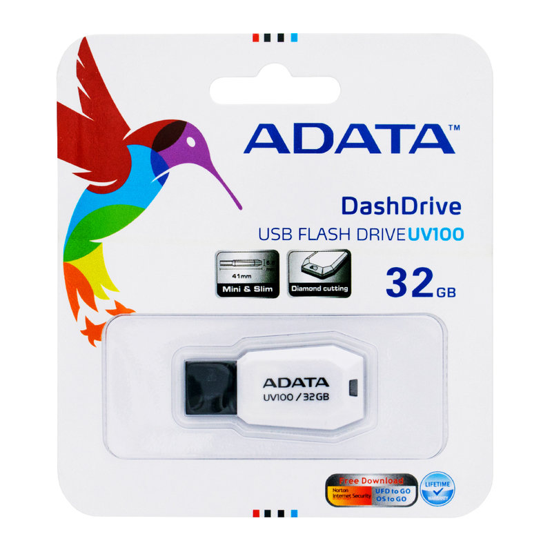 Stick Memorie ADATA DashDrive UV100 32GB - White