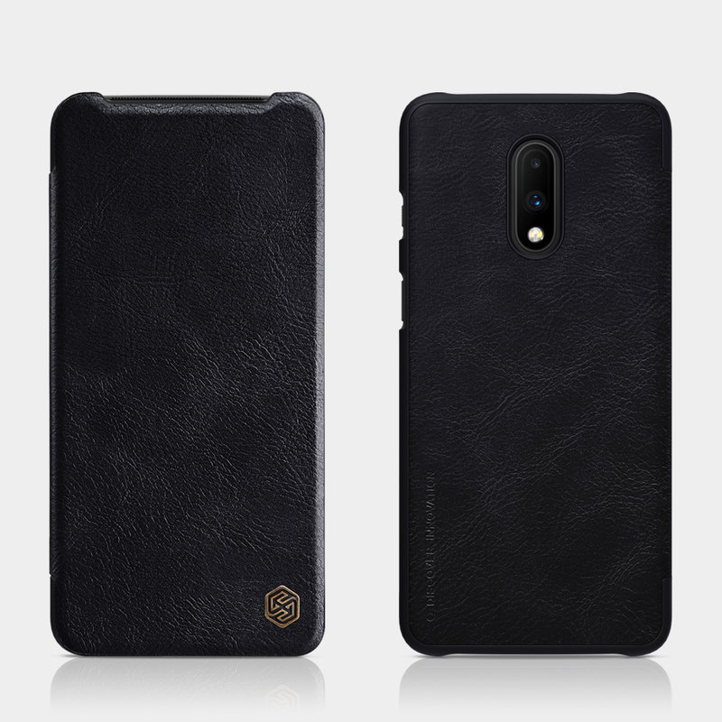 Husa OnePlus 7 Flip Nillkin QIN Negru
