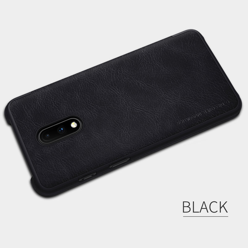 Husa OnePlus 7 Flip Nillkin QIN Negru