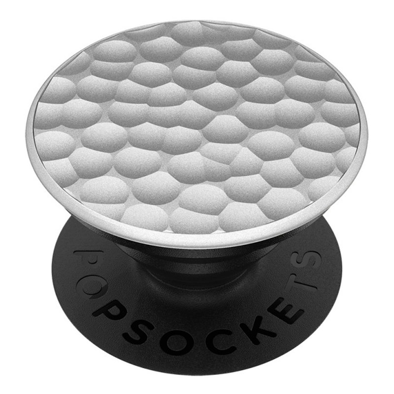 Popsockets Original, Suport Cu Functii Multiple - Hammered Metal Silver