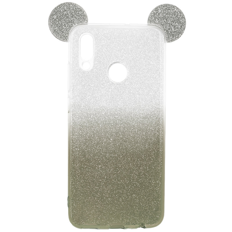 Husa Huawei Honor 10 Lite Gradient Color TPU Mouse Bling Glitter - Negru