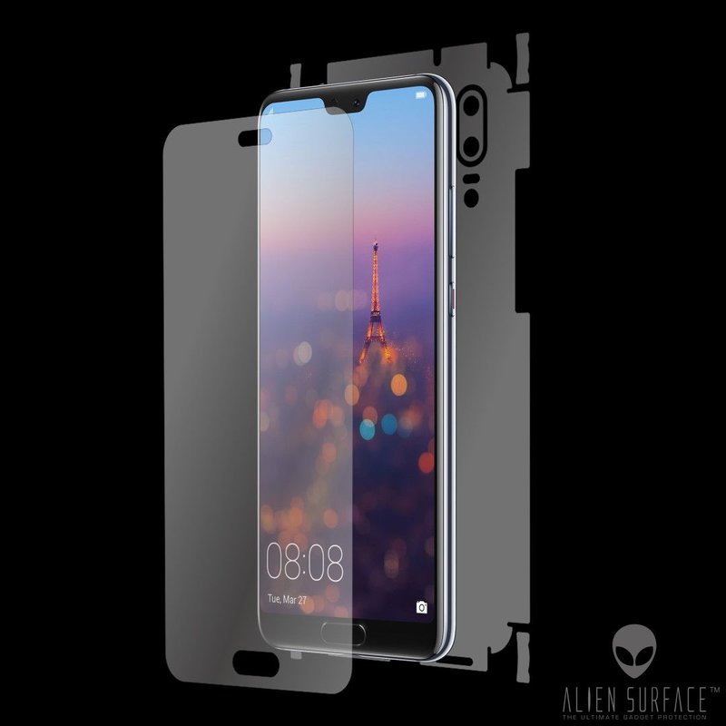 Folie 360° Huawei P20 Alien Surface XHD, Ecran, Spate, Laterale - Clear