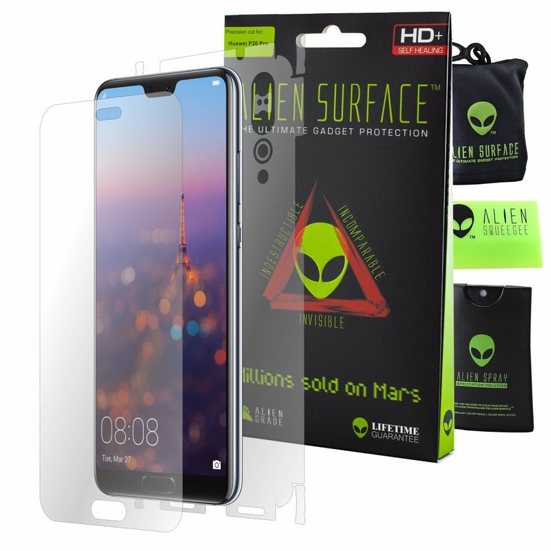 Folie 360° Huawei P20 Pro Alien Surface XHD, Ecran, Spate, Laterale - Clear