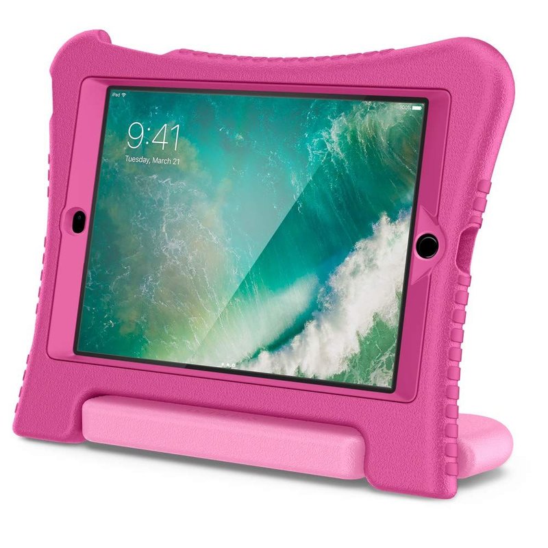 Husa Apple iPad 2018 9.7 A1893/A1954 Spigen Play 360° + Folie protectie - Candy Pink