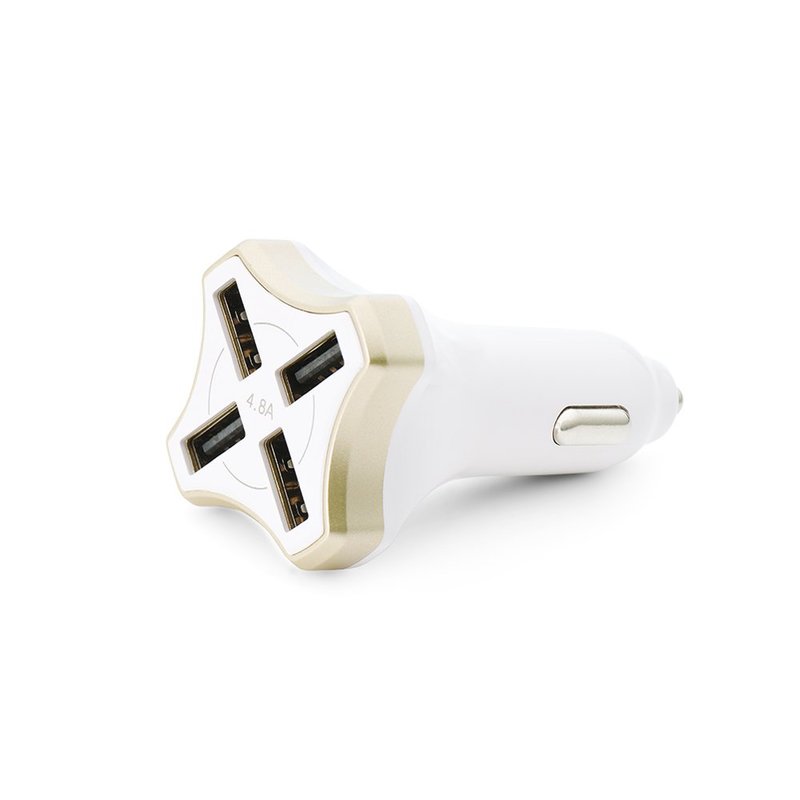 Incarcator auto QWE CT-CC03 4xUSB 4,8A - White