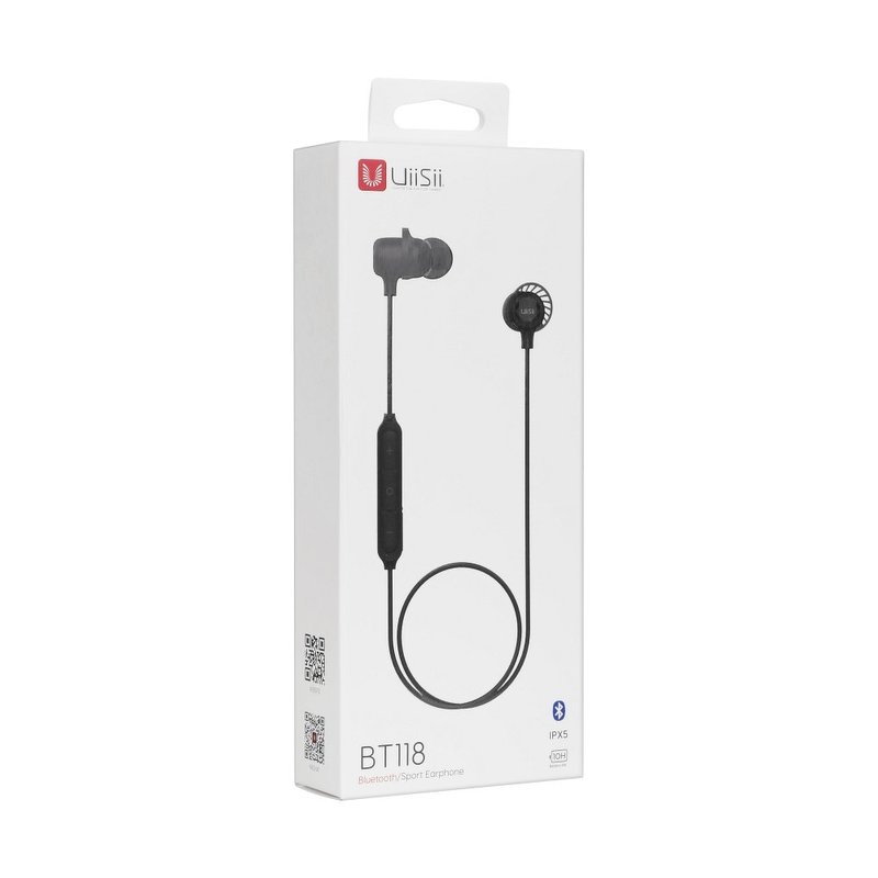 Casti In Ear Wireless Cu Microfon Uiisii Bt118 Bluetooth Sport Black Catmobile