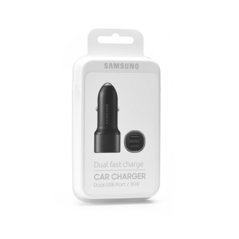 Incarcator Auto Original Samsung 2xUSB Fast Charge EP-L1100NBEGWW - Black