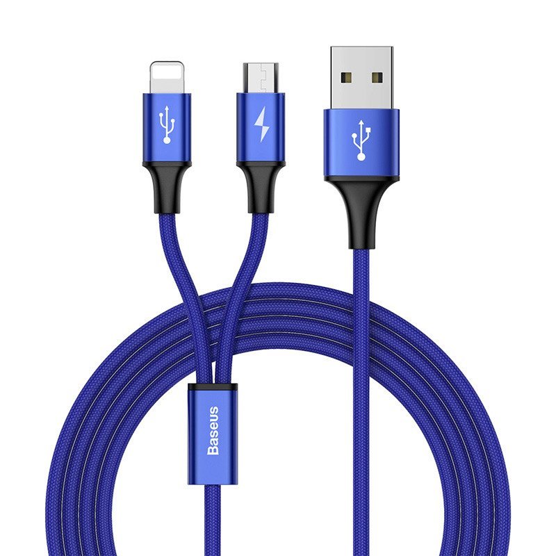 Cablu de date Lightning Micro-USB 3A, 1.2m Baseus, CAML-SU13 
