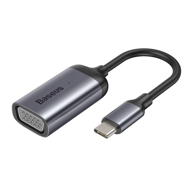 Convertor Video Baseus Enjoyment USB Type-C to VGA HUB for MacBook/PC - CAHUB-V0G - Gray