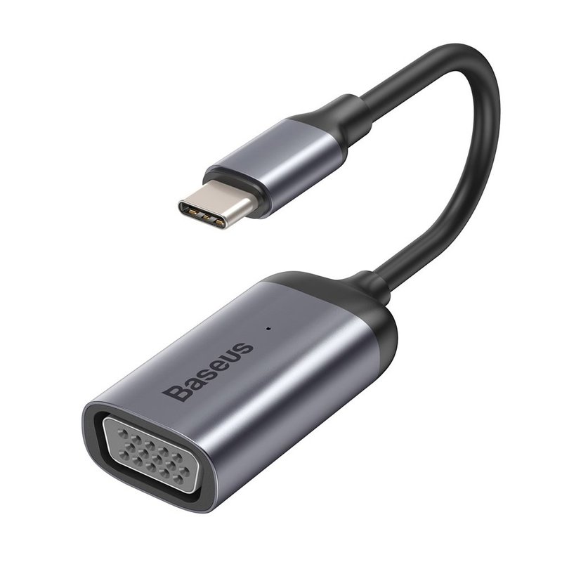 Convertor Video Baseus Enjoyment USB Type-C to VGA HUB for MacBook/PC - CAHUB-V0G - Gray