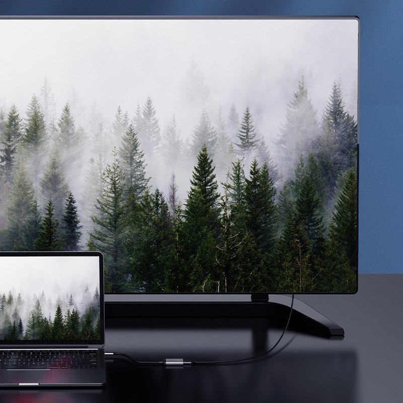 Convertor Video Baseus Enjoyment USB Type-C to VGA HUB for MacBook/PC - CAHUB-V0G - Gray