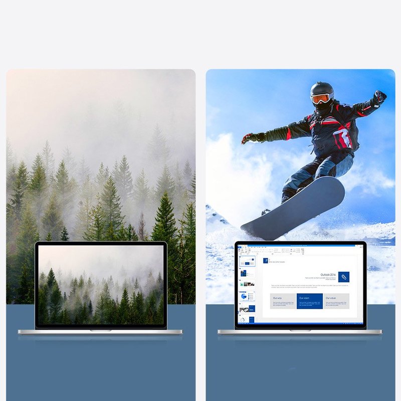 Convertor Video Baseus Enjoyment USB Type-C to VGA HUB for MacBook/PC - CAHUB-V0G - Gray