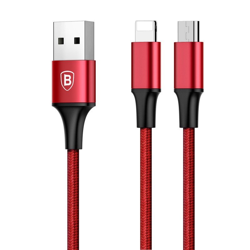 Cablu de date Lightning Micro-USB 3A, 1.2m Baseus, CAML-SU09