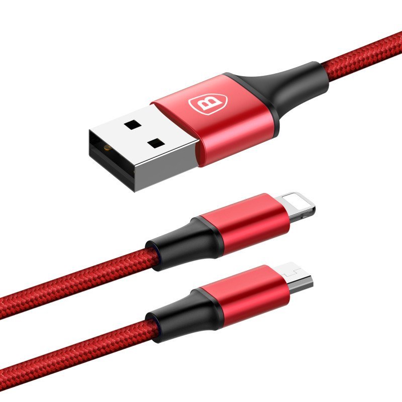 Cablu de date Lightning Micro-USB 3A, 1.2m Baseus, CAML-SU09