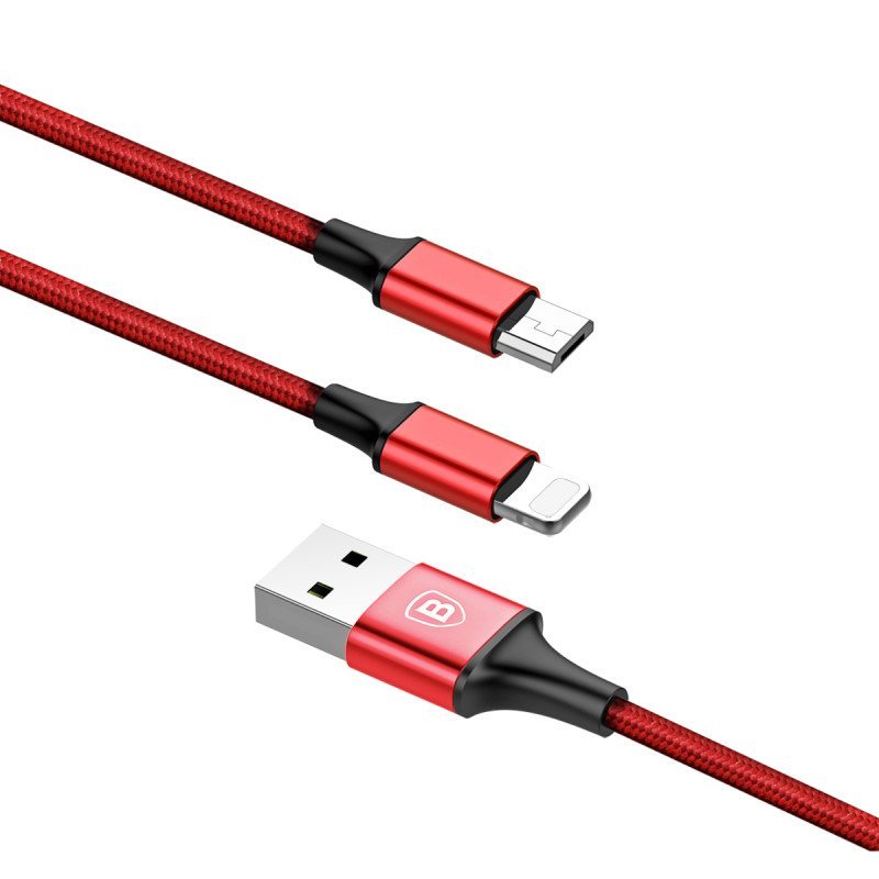 Cablu de date Lightning Micro-USB 3A, 1.2m Baseus, CAML-SU09