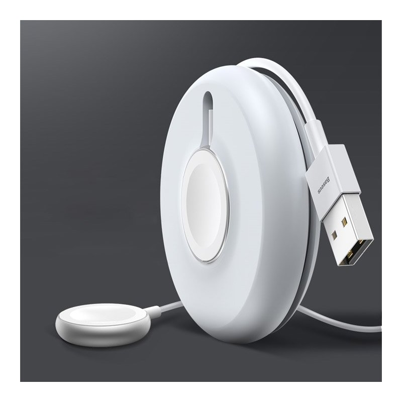 Incarcator wireless Apple Watch Baseus, alb, WXYYQIW03-01