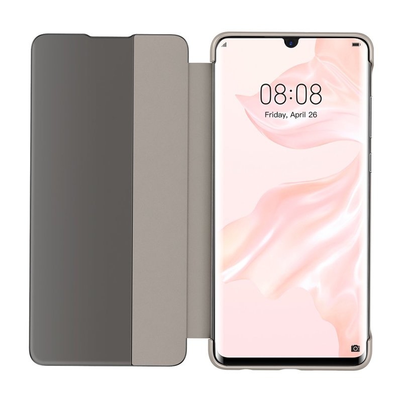 Husa Huawei P30 Pro Baseus Smart View Flip Cover with Smart Window - LTHWP30P-YP11 - Khaki