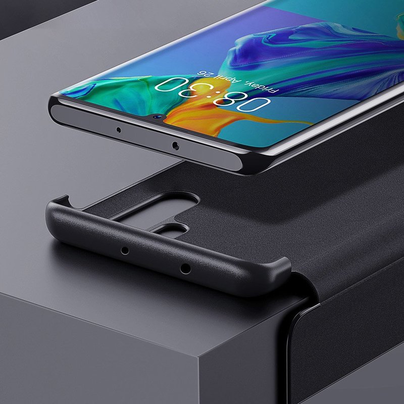 Husa Huawei P30 Pro Baseus Smart View Flip Cover with Smart Window - LTHWP30P-YP11 - Khaki