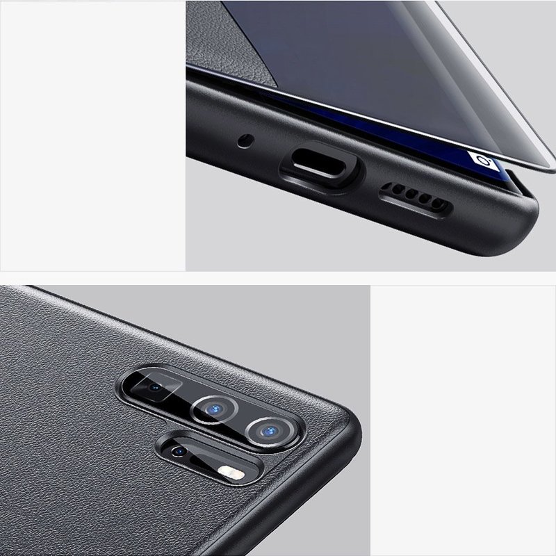 Husa Huawei P30 Pro Baseus Smart View Flip Cover with Smart Window - LTHWP30P-YP11 - Khaki