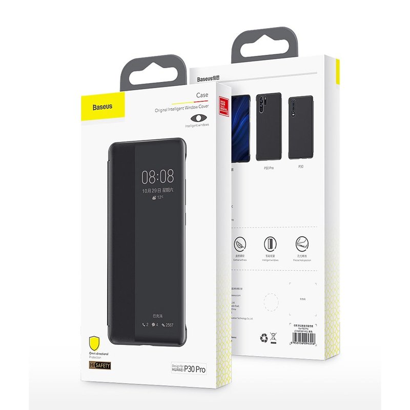 Husa Huawei P30 Pro Baseus Smart View Flip Cover with Smart Window - LTHWP30P-YP11 - Khaki