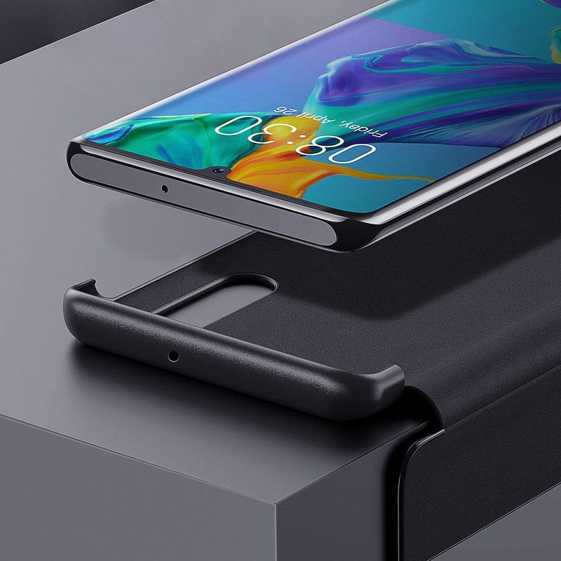 Husa Huawei P30 Baseus Smart View Flip Cover with Smart Window - LTHWP30-YP01 - Black