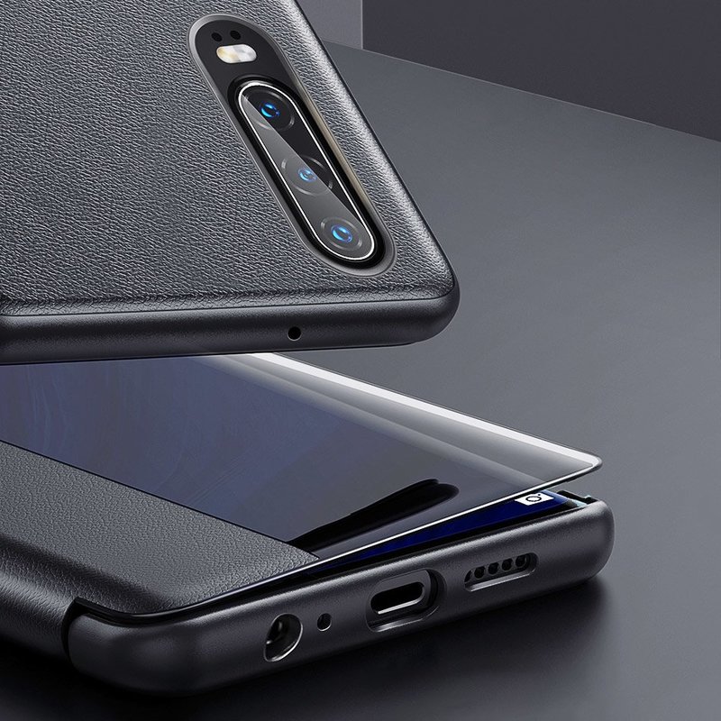 Husa Huawei P30 Baseus Smart View Flip Cover with Smart Window - LTHWP30-YP01 - Black