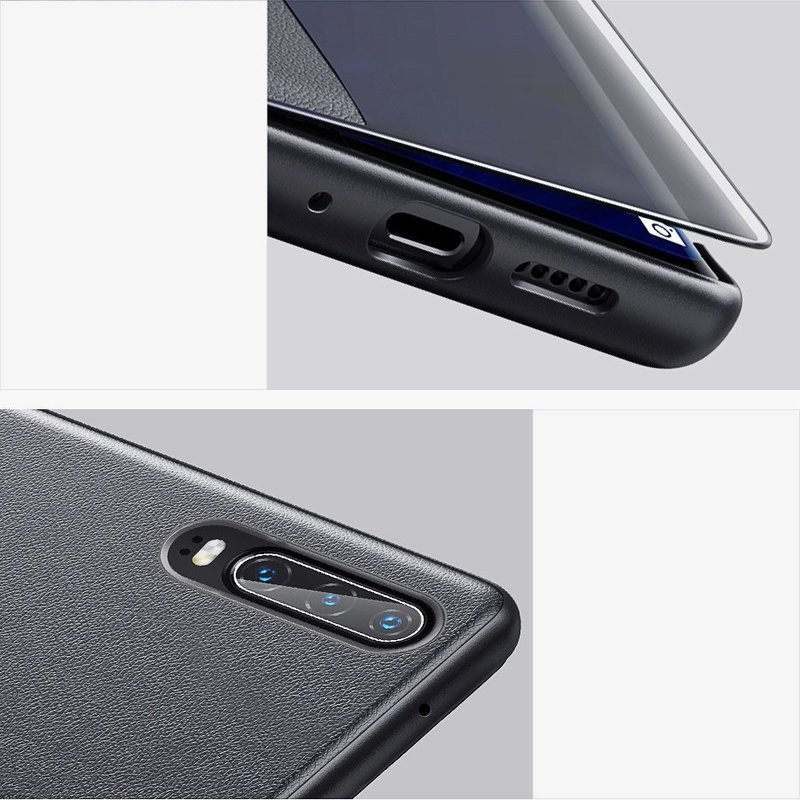 Husa Huawei P30 Baseus Smart View Flip Cover with Smart Window - LTHWP30-YP01 - Black