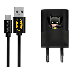 Incarcator Priza Cu Licenta DC Comics 1.0A + Cablu Type-C - Batman