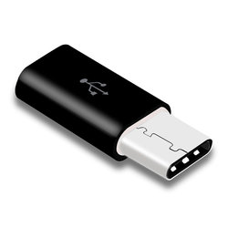 Convertor Micro-USB - Type-C- Negru