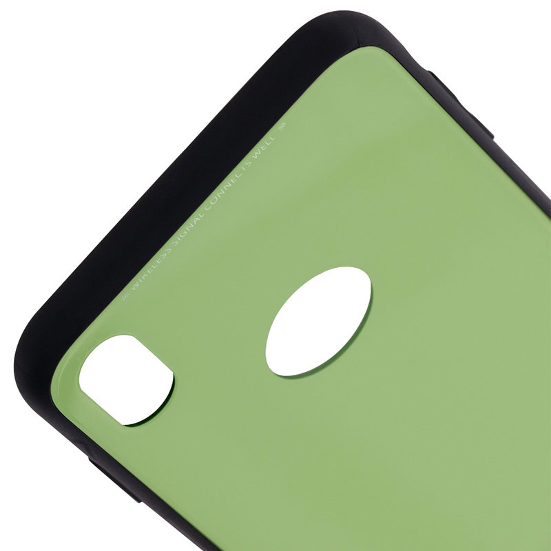 Husa iPhone XS Glass Series - Verde