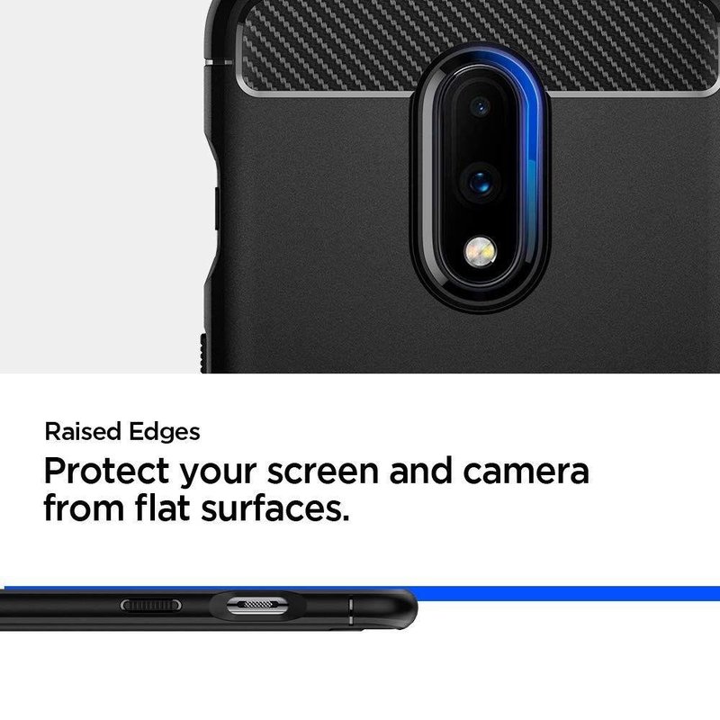 Husa OnePlus 7 Spigen Rugged Armor, negru