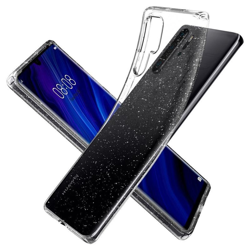 Husa Huawei P30 Pro Spigen Liquid Crystal Glitter - Crystal Quartz
