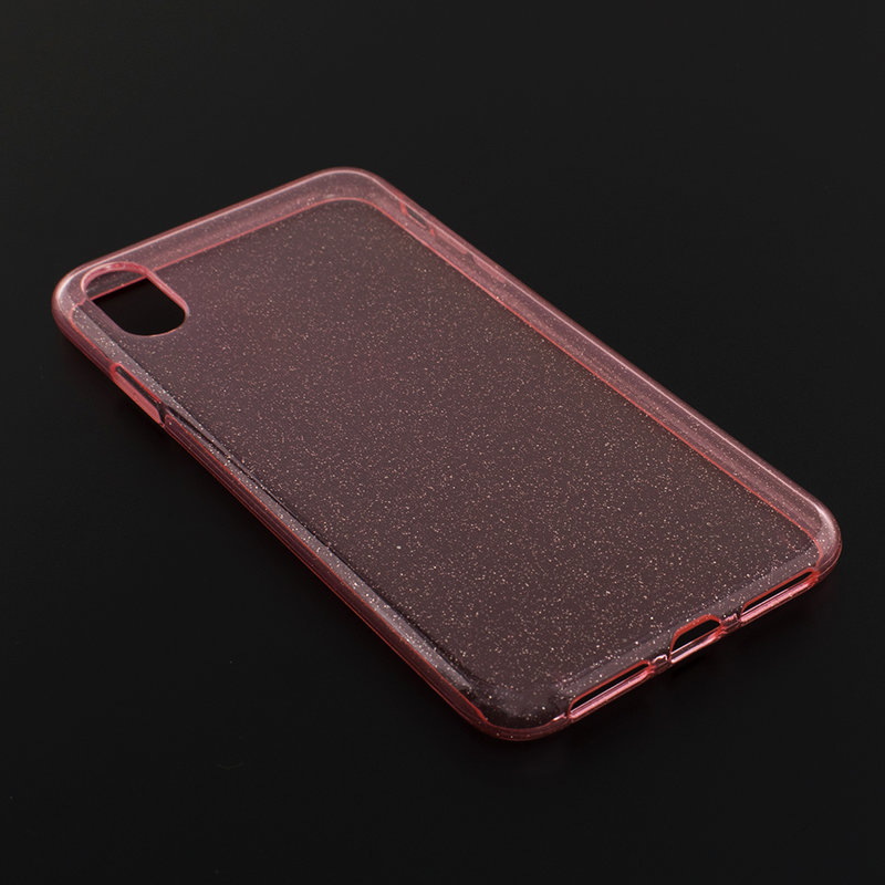 Husa iPhone XS Max Silicon Crystal Glitter Case - Roz