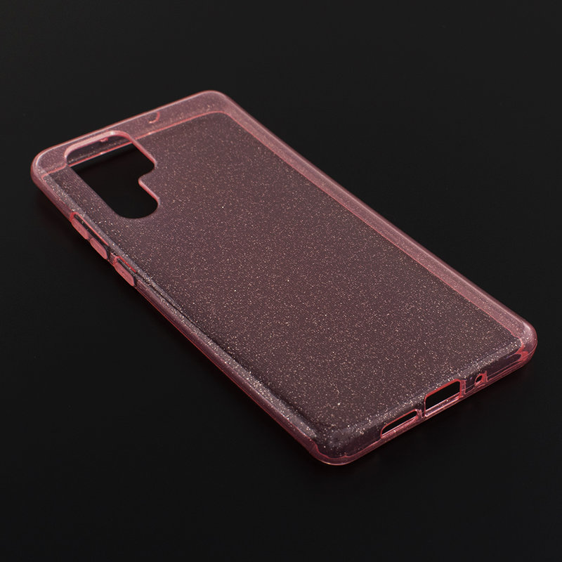 Husa Huawei P30 Pro Silicon Crystal Glitter Case - Roz