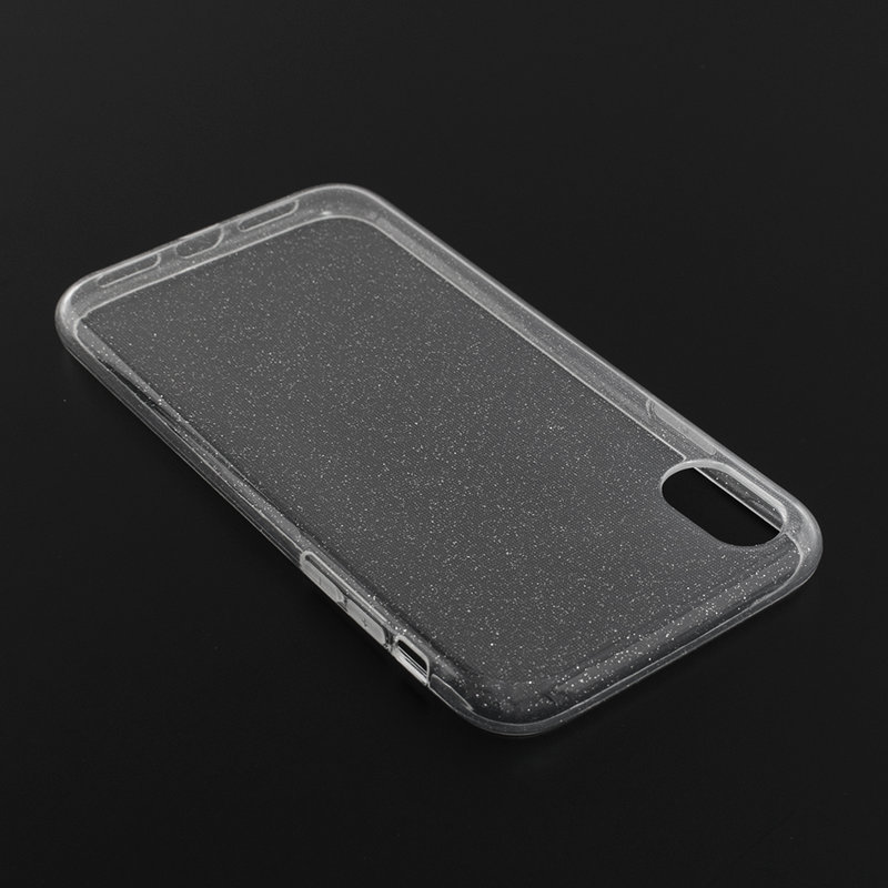 Husa Iphone XR Silicon Crystal Glitter Case - Transparent