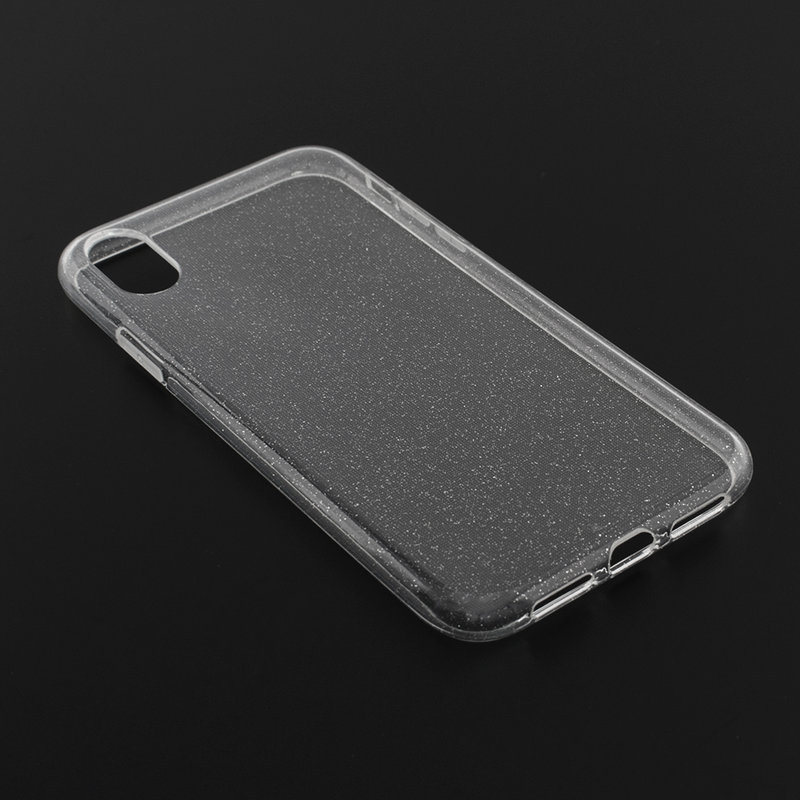 Husa Iphone XR Silicon Crystal Glitter Case - Transparent