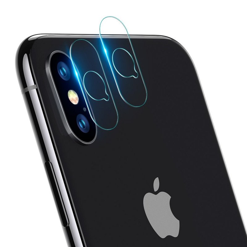 Sticla Camera iPhone X, iPhone 10 ESR Tempered Glass Cover - 2 Pack - Transparent