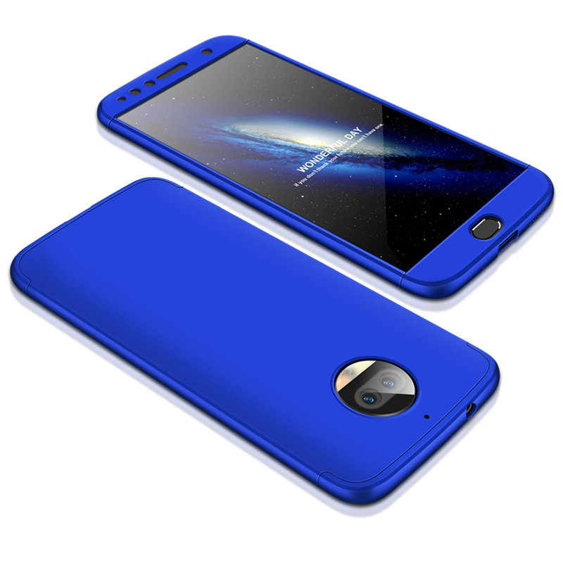 Husa Motorola Moto G5S Plus GKK 360 Full Cover Albastru
