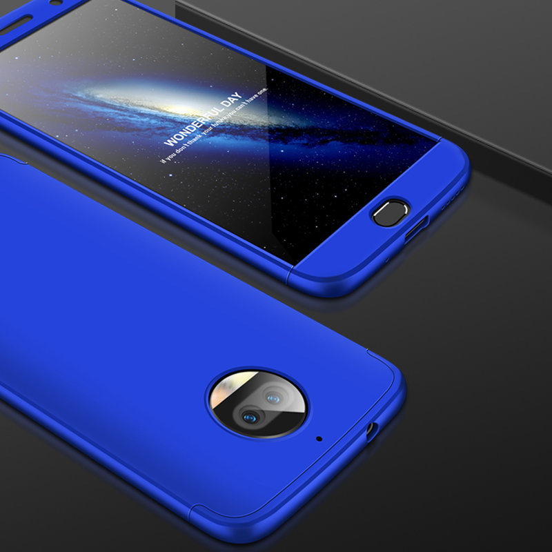 Husa Motorola Moto G5S Plus GKK 360 Full Cover Albastru