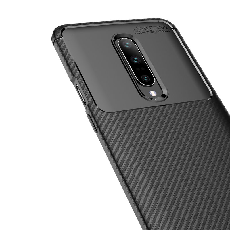 Husa OnePlus 7 Pro Mobster Carbon Skin Negru