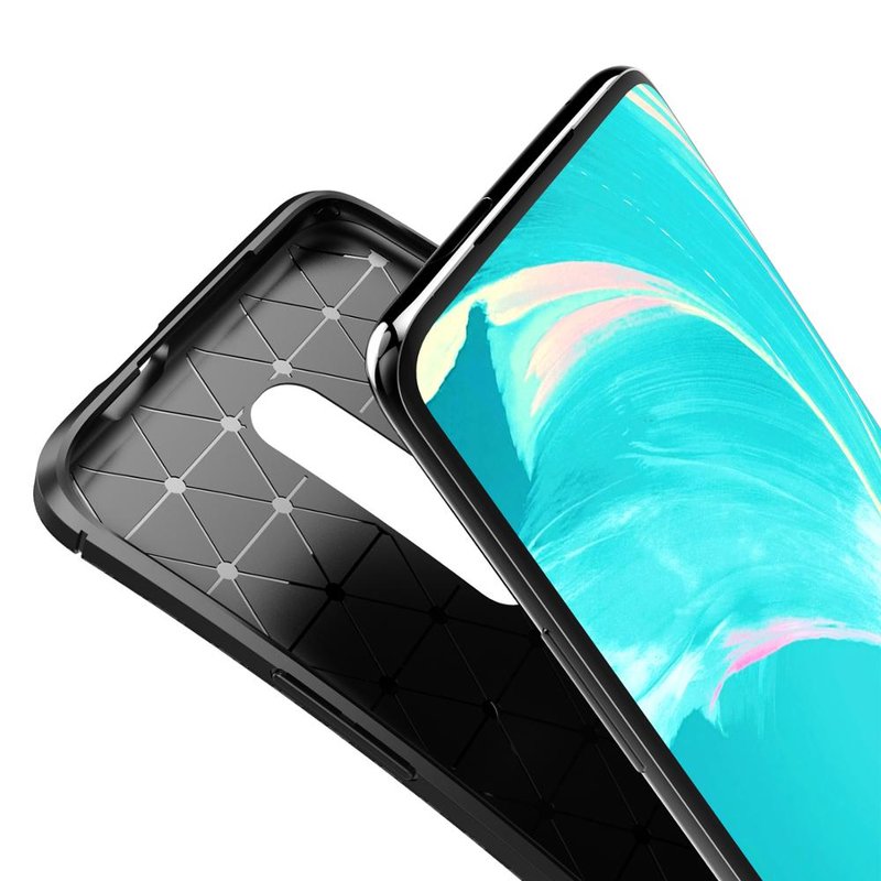 Husa OnePlus 7 Pro Mobster Carbon Skin Negru
