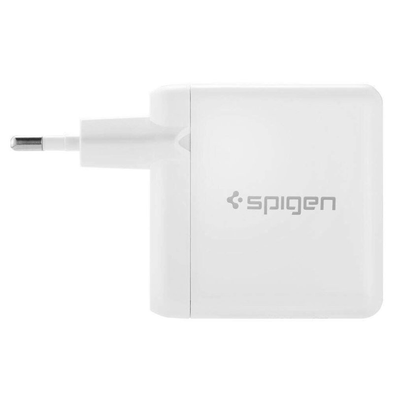 Incarcator Priza Spigen Essential F207 Quick Charge 3.0 Dual Port USB - White