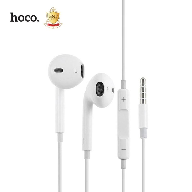Casti In-Ear Cu Microfon Hoco L9 Lightning - White